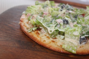 Grilled Chicken Salad Pizza